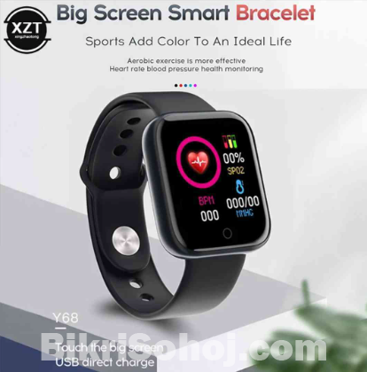 KT Y68 Smart Watch with Blood Pressure Monitoring